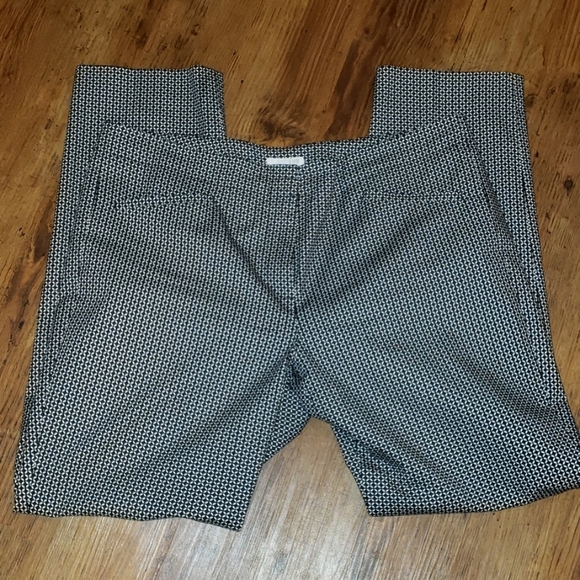 J jill flat front dress pants black and white - Picture 1 of 5